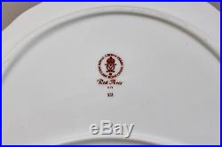 Royal Crown Derby China Red Aves Crescent Salad/side Plates X 8 1st Mint