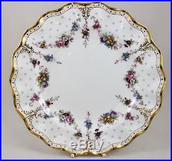 Royal Crown Derby China Royal Antoinette 10¼ Dinner Plates X 6 1st Mint