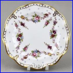 Royal Crown Derby China Royal Antoinette 6 Side Tea Bread Plates X 6 Perfect