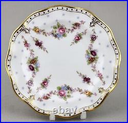 Royal Crown Derby China Royal Antoinette 6 Side Tea Bread Plates X 6 Perfect