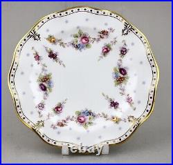 Royal Crown Derby China Royal Antoinette 6 Side Tea Bread Plates X 6 Perfect