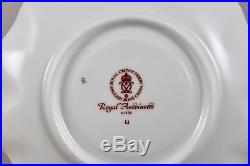 Royal Crown Derby China Royal Antoinette Tea Cups & Saucers X 6 Excellent