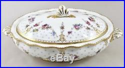 Royal Crown Derby China Royal Antoinette Vegetable Tureen & Cover 1st Excellent