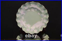 Royal Crown Derby Chinese Birds Green 6 Salad Plates 8 5/8