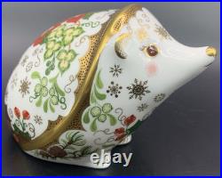 Royal Crown Derby Christmas Hedgehog Paperweight