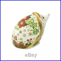 Royal Crown Derby Christmas Hedgehog Paperweight