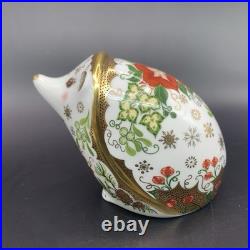 Royal Crown Derby Christmas Hedgehog Paperweight