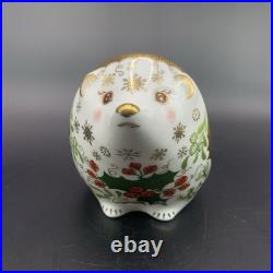 Royal Crown Derby Christmas Hedgehog Paperweight