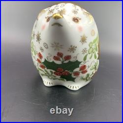 Royal Crown Derby Christmas Hedgehog Paperweight