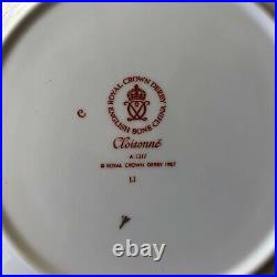 Royal Crown Derby Cloisonne Set of 10 Salad Plates