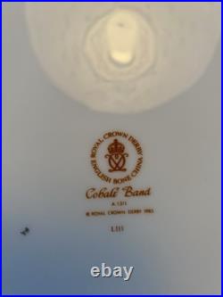 Royal Crown Derby Cobalt Band Bone China Blue/Gold Plate A. 1311 1985 England
