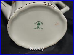 Royal Crown Derby Coffee Pot, Creamer & Open Sugar Bowl Set 9875 Posies Rare