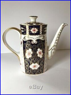 Royal Crown Derby Coffee Pot Traditional Imari 2451