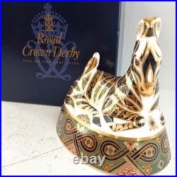 Royal Crown Derby Collection Zebra English Bone China LIX Figurine Paperweight