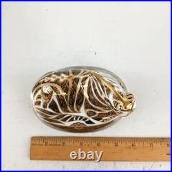 Royal Crown Derby Collection Zebra English Bone China LIX Figurine Paperweight