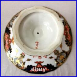 Royal Crown Derby Comport Tazza Footed Serving Plate Kings Pattern 383 Antique