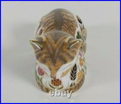 Royal Crown Derby Cottage Garden Cat 2001, 1st quality, Appr. 12cm long