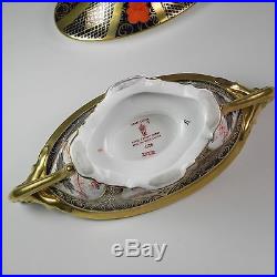 Royal Crown Derby Covered Urn Old Imari 1128 Solid Gold Band