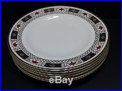 Royal Crown Derby DERBY BORDER Dinner Plates / Set of 6