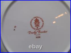 Royal Crown Derby DERBY BORDER Salad Plates / Set of 6