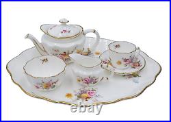 Royal Crown Derby DERBY POSIES 7pc Miniature Teapot Set MINT BOX Tray Cup Sugar