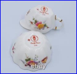 Royal Crown Derby DERBY POSIES 7pc Miniature Teapot Set MINT BOX Tray Cup Sugar