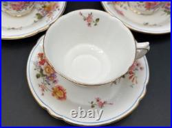 Royal Crown Derby DERBY POSIES England Set of 6 Cups & Saucers 2 1/2