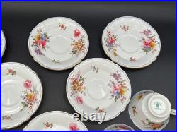 Royal Crown Derby DERBY POSIES England Set of 6 Cups & Saucers 2 1/2