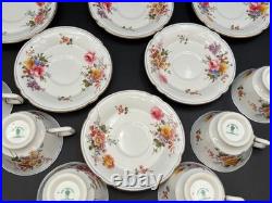 Royal Crown Derby DERBY POSIES England Set of 6 Cups & Saucers 2 1/2