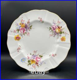 Royal Crown Derby DERBY POSIES Surrey Shape 4 Dinner Plates 10 1/2 Excellent