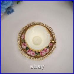 Royal Crown Derby Demitasse Cup and Saucer Hand painting Vintage