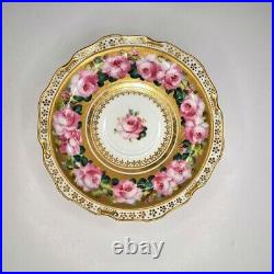 Royal Crown Derby Demitasse Cup and Saucer Hand painting Vintage