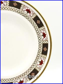 Royal Crown Derby Derby Border Dinner Plates 10 1/2, Set Of 4