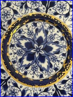Royal Crown Derby, Derby Lily- Antique Cup & Saucer Blue Florals And Gold Decor Royal Crown Derby, Derby Lily- Antique Cup & Saucer Blue Florals And Gold Decor