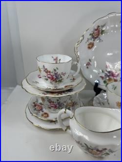 Royal Crown Derby, Derby Posies 5 Teacup Trio Dessert Set Cake Plate 17 PCs Etc