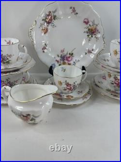 Royal Crown Derby, Derby Posies 5 Teacup Trio Dessert Set Cake Plate 17 PCs Etc