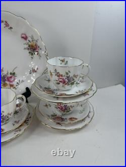 Royal Crown Derby, Derby Posies 5 Teacup Trio Dessert Set Cake Plate 17 PCs Etc