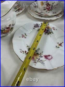 Royal Crown Derby, Derby Posies 5 Teacup Trio Dessert Set Cake Plate 17 PCs Etc