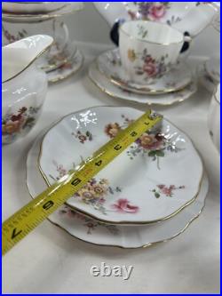 Royal Crown Derby, Derby Posies 5 Teacup Trio Dessert Set Cake Plate 17 PCs Etc Royal Crown Derby, Derby Posies 5 Teacup Trio Dessert Set Cake Plate 17 PCs Etc
