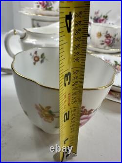 Royal Crown Derby, Derby Posies 5 Teacup Trio Dessert Set Cake Plate 17 PCs Etc