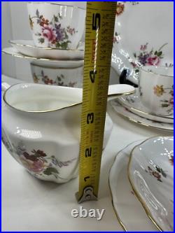 Royal Crown Derby, Derby Posies 5 Teacup Trio Dessert Set Cake Plate 17 PCs Etc