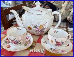 Royal Crown Derby Derby Posies 6 Cup Tea Pot & 2 Tea Cup with Saucer