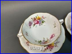 Royal Crown Derby Derby Posies Soup Bowl And Saucer Set Of 4 Bone China England