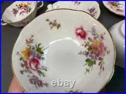 Royal Crown Derby Derby Posies Soup Bowl And Saucer Set Of 4 Bone China England