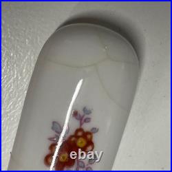 Royal Crown Derby Dessert Knives & Forks- Floral Porcelain Handles Vintage