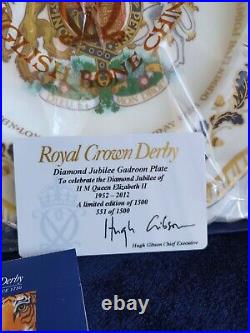 Royal Crown Derby Diamond Jubilee Gadroon Plate