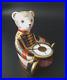 Royal-Crown-Derby-Drummer-Bear-Paperweight-Rare-LXII-Stamp-Gold-Stopper-01-xjsq