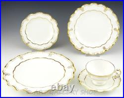 Royal Crown Derby ELIZABETH 5PC PLACE SETTING DINNER SALAD BREAD PLATE CUP SAUCE