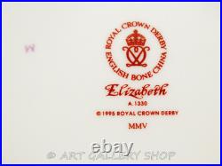 Royal Crown Derby ELIZABETH 5PC PLACE SETTING DINNER SALAD BREAD PLATE CUP SAUCE
