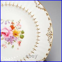 Royal Crown Derby England Ashby Floral Center Gilt Salad Plates 8.25 Set of 8 A